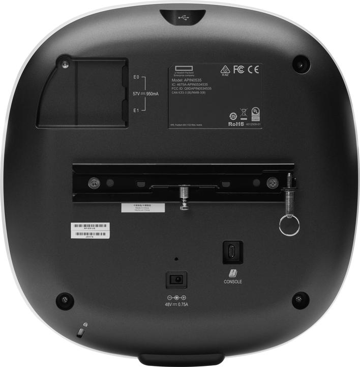 Actual product image HPE Aruba AP-535 (RW) TAA, 3550 Mbit/s, 1148 Mbit/s, 2402 Mbit/s, 100,1000,25 (2402 Mbit/s)