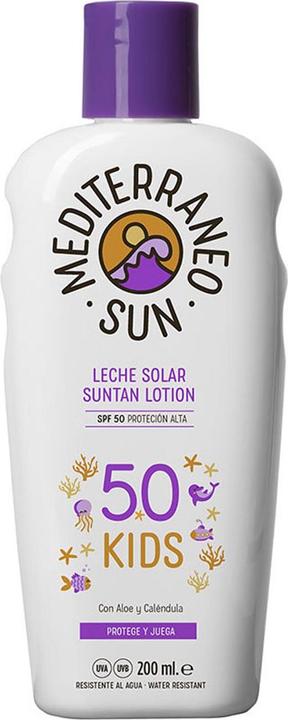 Actual product image Mediterraneo Sun KIDS LOTION swim & play SPF50 200 ml (Suntan cream, SPF 50, 200 ml)