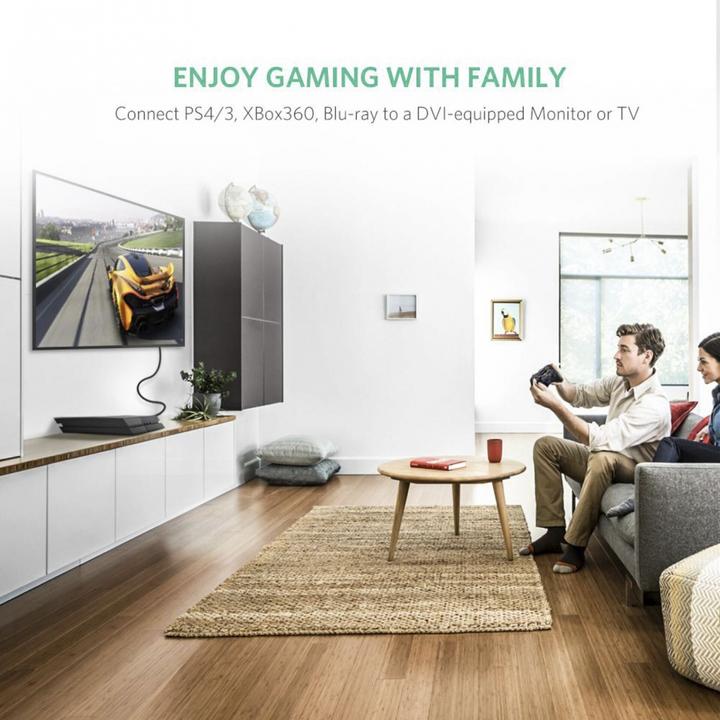 Produktbild Ugreen HDMI auf DVI / DVI auf HDMI 1080P (1 m, HDMI)