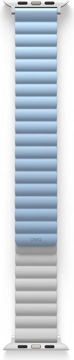 Actual product image Uniq pasek Revix Apple Watch Series 1/2/3/4/5/6/7/8/SE/SE2 38/40/41mm. Reversible Magnetic biały-nie (Silicone, Stainless steel)