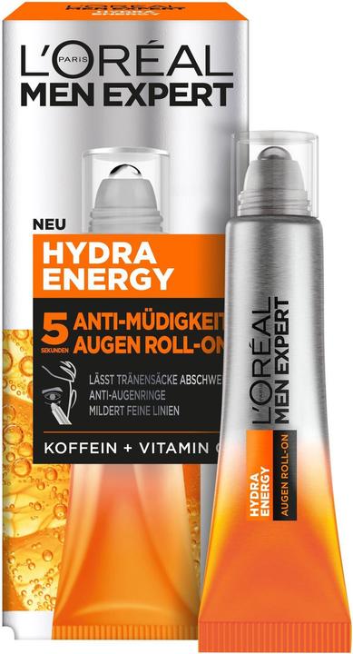 Actual product image L'Oréal Paris Roll on anti-fatigue pour les yeux Hydra Energy roll on (Gel, 10 ml, Day + Night)