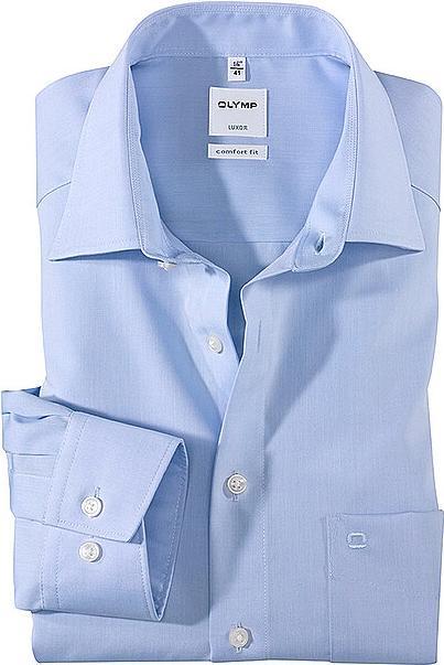 Olymp Hemd Luxor blau/ New Kent 1/1 arm Chambray Gr.46 (46)