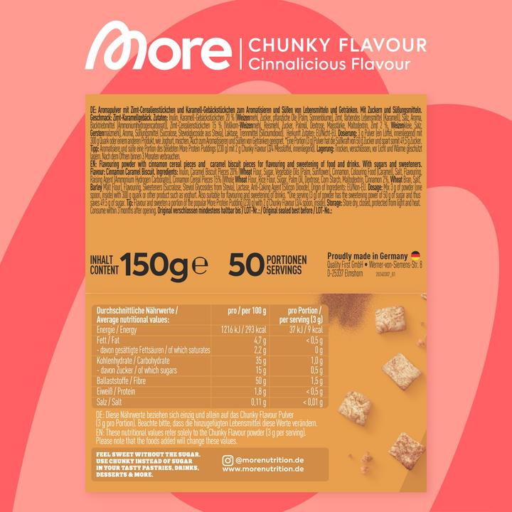 Produktbild More Nutrition Chunky Flavour (Cinnalicious, 1 Stk., 150 g)