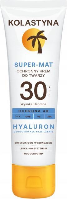 Kolastyna Sun Protective Face Cream Super Matte Spf 30 50 Ml (Sun cream face, SPF 30, 50 ml)