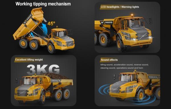 Actual product image S-idee RC Dump Truck Volvo 6x6 with Spindle Tipper (RTR Ready-to-Run)
