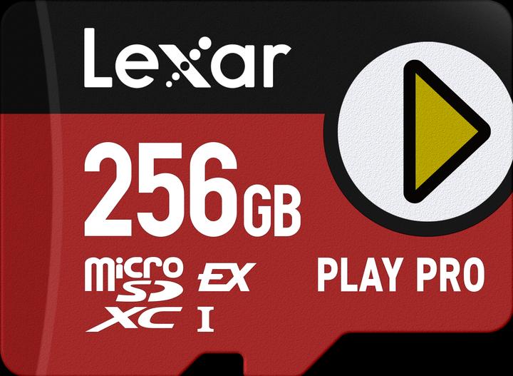 Produktbild Lexar microSD Express 7.1 PLAY Pro 256GB up to R900/W600MB/s Write (104MB/s with UHS-I) (256 GB, microSD Express, UHS-I)