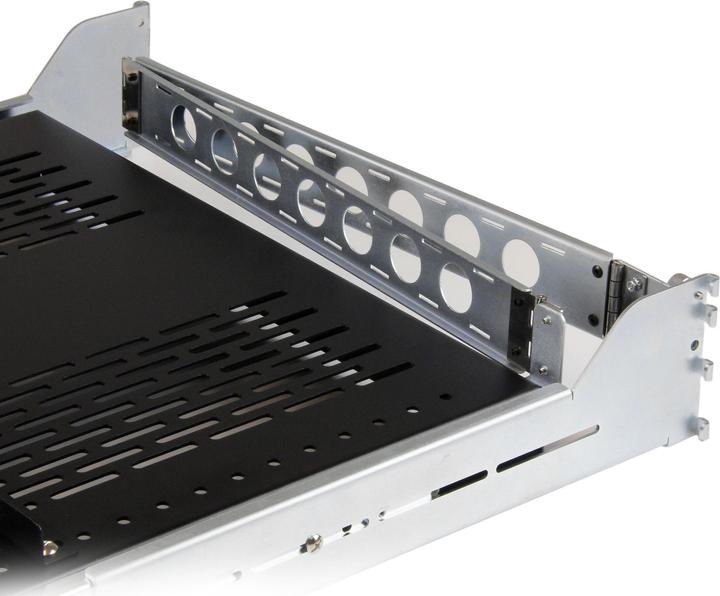 Image du produit StarTech Etagère extractible 2U ventilée pour baie serveur 19in avec passage de câbles / montage réglab...