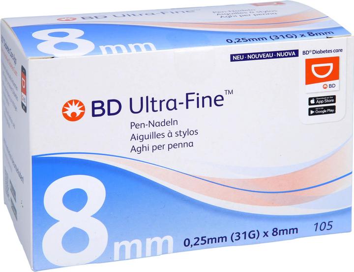 Actual product image BD Pen Nadel 31G 0.25x8mm (Pen needles + disposable needles)