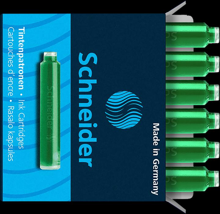 Produktbild Schneider Tintenpatrone 6ST grün (Tintenfass, Grün)