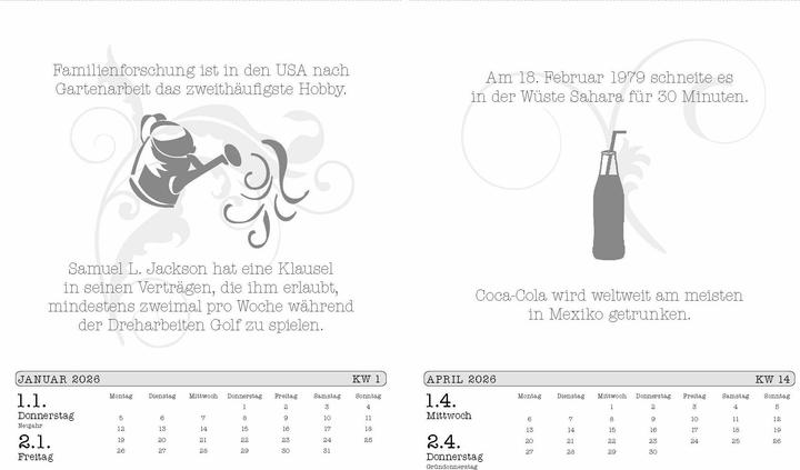 Image du produit Calendrier 2026 des connaissances inutiles. Le calendrier à déchirer populaire mais superflu (Allemand)