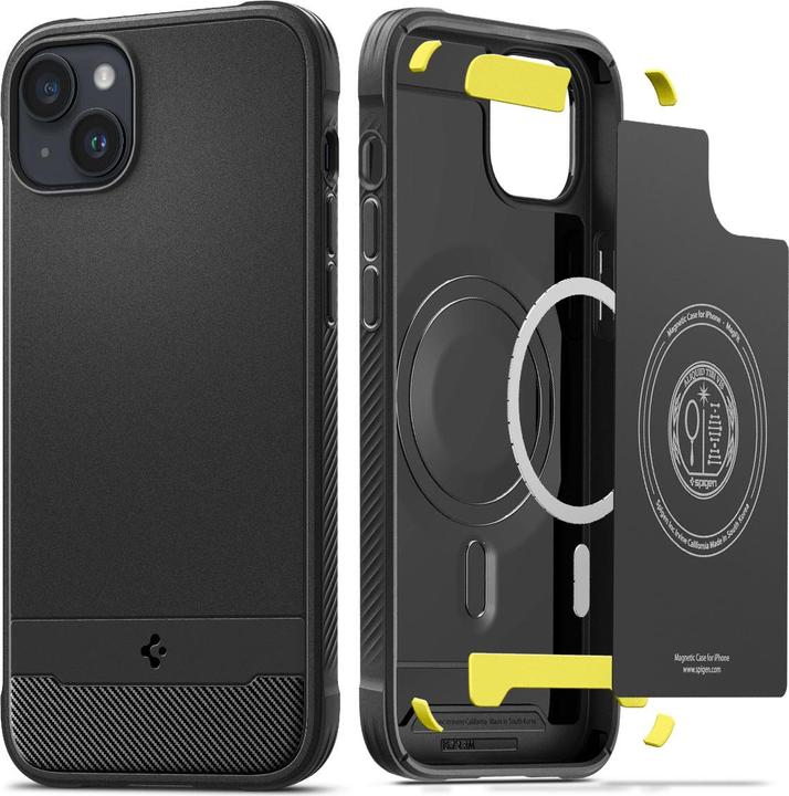 Actual product image Spigen Rugged Armor Magsafe iPhone 14 Plus case - Black (Apple iPhone 14 Plus)