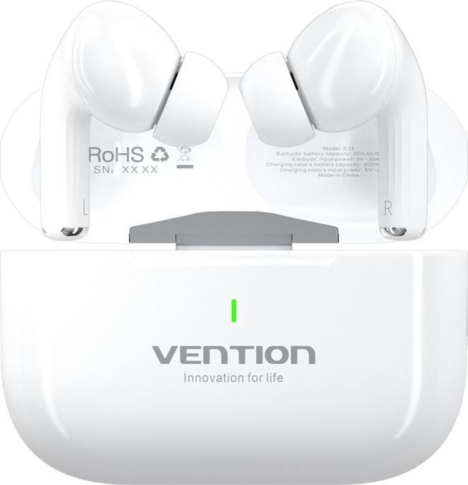 Actual product image Vention TWS Earbuds Echo Lite E11 (white) (30 h, Cable)
