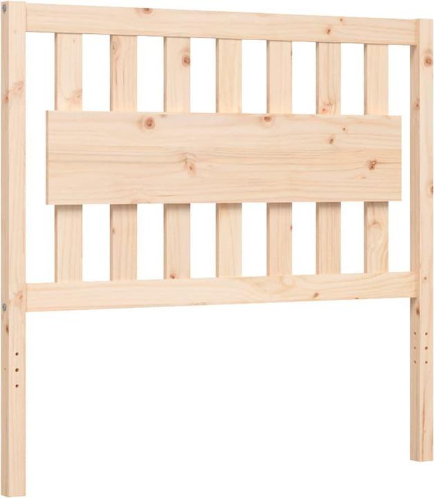 Actual product image VidaXL Massivholzbett mit Kopfteil 100x200 cm (100 x 200 cm)