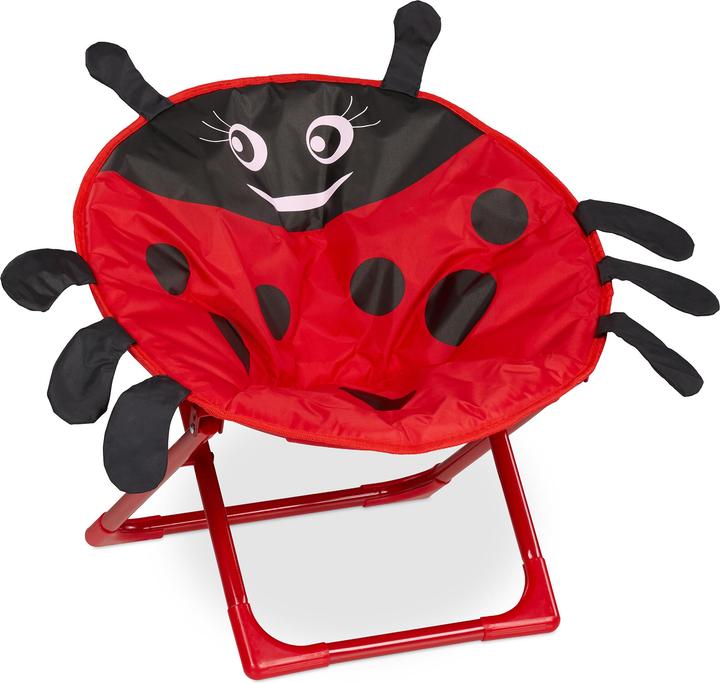 Image du produit Relaxdays Chaise lune enfants, pliable (Chaise haute)