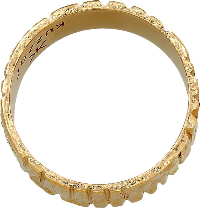 Immagine prodotto Kuzzoi Anello Anello a Fascia Largo Struttura Martellata Argento 925 (66, 925 Argento)