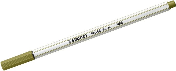 Produktbild STABILO Pen 68 brush Premium-Filzstift (Schlammgrün, 1 x)
