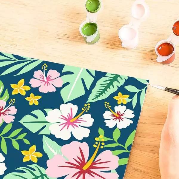 Productafbeelding Ravensburger CreArt - Schilderen op nummer 23729 - Exotische bloemen - vanaf 12 jaar