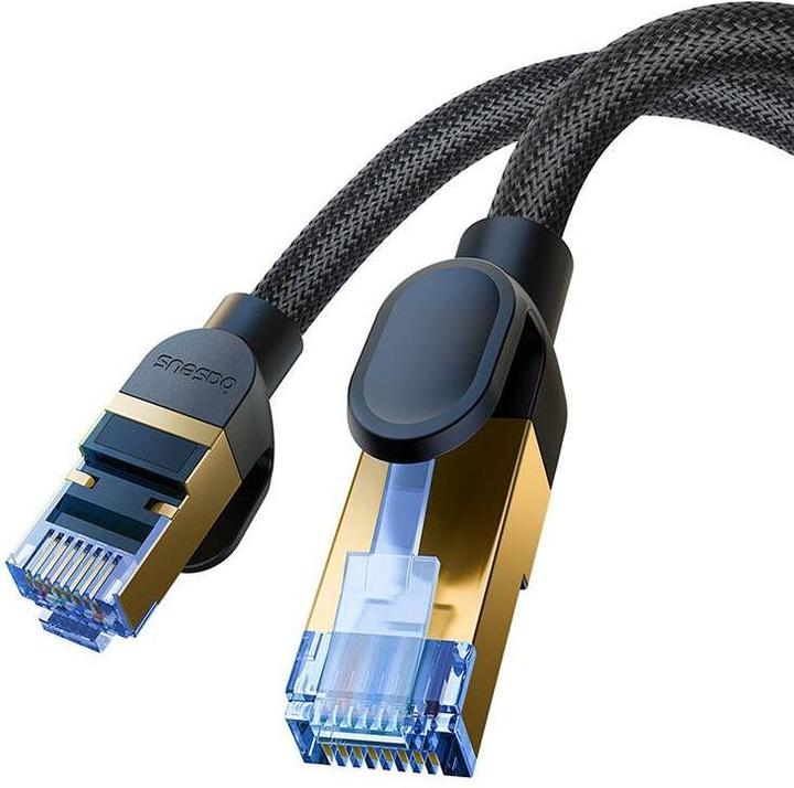 Produktbild Baseus Braided network cable cat.7 Ethernet RJ45, 10Gbps, 10m (black) (U/UTP, CAT7, 10 m)