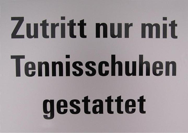 Huspo Hinweistafel