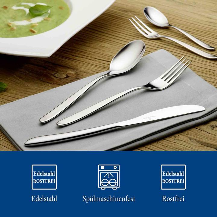 Actual product image Villeroy & Boch SoftWave Tafelbesteck für 12 Personen (60 Piece, Cutlery set)