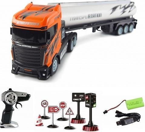 Image du produit Amewi Tracteur routier avec semi-remorque citerne 1:16, RTR (RTR Prêt à fonctionner)