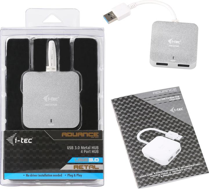 Produktbild i-tec U3HUBMETAL402 (USB-A, 4 Ports)