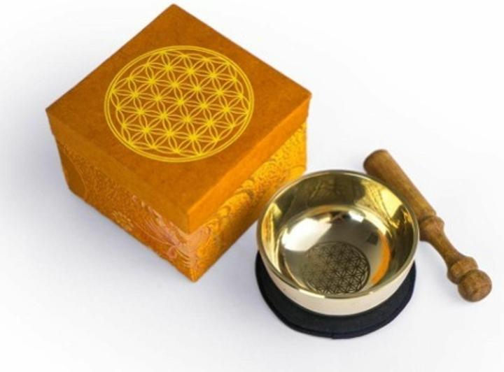 Image du produit Klangschalen-Center Set de bols chantants en boîte M Fleur de vie (Bol chantant)