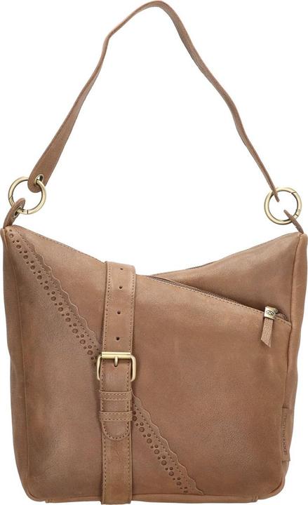 Immagine prodotto Micmacbags Hide & Stitches Marrakech Umhängetasche - Taupe - 100% Leder