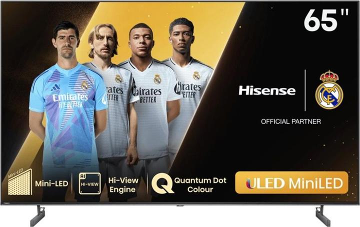 Actual product image Hisense TV 65U6NQ (164 cm (65 inch), black/dark grey, UltraHD/4K, Triple Tuner, Mini LED) (65", QNED, 4K)