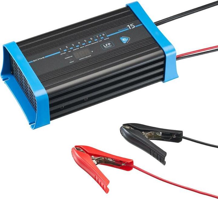 Image du produit Ective Multiload 15 LFP 15A/12V Chargeur de batterie à 8 étapes (12V, 15 A)