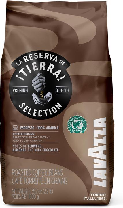 Image du produit Lavazza Grains de café Rd Tierra Selection Espresso (1000 g, Torréfaction moyenne)