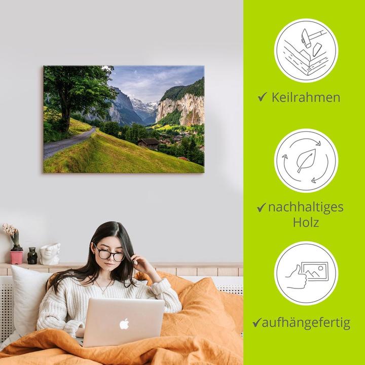 Image du produit Artland Lauterbrunnental Oberland bernois Suisse U4TR (60 x 40 cm)
