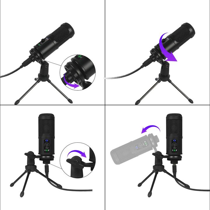 Produktbild Varr Gaming USB Microphone, Tripod Stand Y Pop Filter Set, Microphone sensitivity V/Pa (±), Optimal