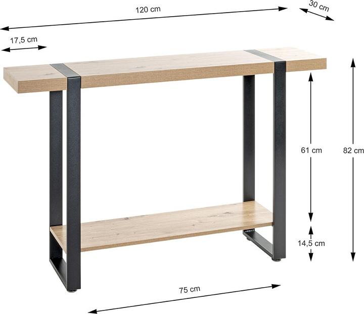 Produktbild HAKU Möbel Konsole (120 x 30 x 82 cm)