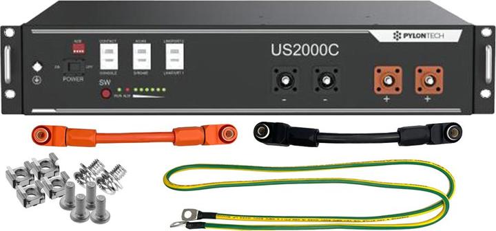 Actual product image Offgridtec Backup Kit Retrofit Kit with Pylontech US2000C Battery Victron MultiPlus II 48/3000 3-phase