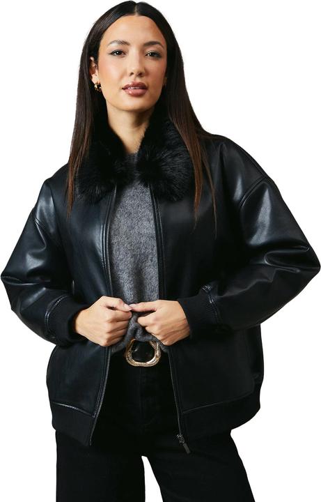 Produktbild Principles Bomberjacke Kragen aus Kunstpelz