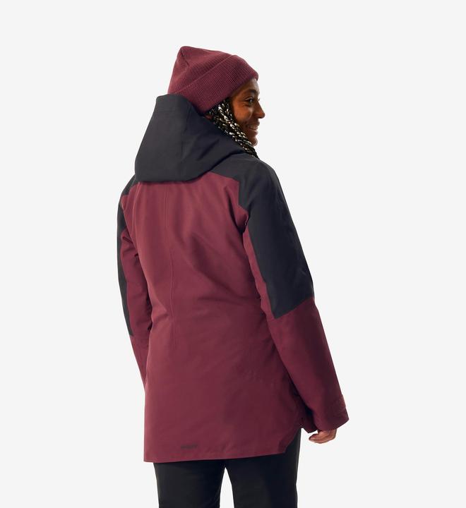 Produktbild Wedze Skijacke Damen vielseitig und warm - FR100 bordeauxrot/schwarz (XL)