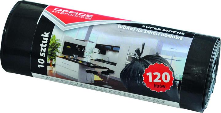 Office Products Sacs poubelle, super strong (ldpe), 120l, 10 pièces, noir (10 x, 120 l)