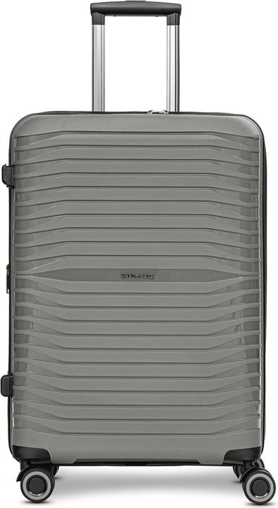 Stratic Shine 4 Rollen Trolley 65 cm mit Dehnfalte (69 l, M (50 - 90l))