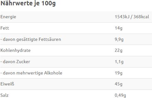 Valori nutrizionali e ingredienti Layenberger Barretta proteica Lowcarb.one (18 x 35g) (Cassis, Mirtillo rosso, 18 pz., 630 g)
