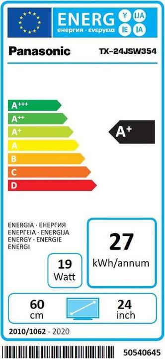 Energie-Label Panasonic TX -24JSW354 (24", JSW354, LED, HD, 2021)