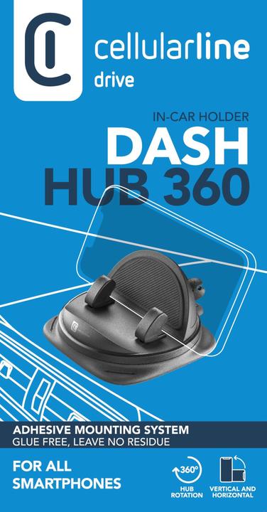 Produktbild Cellularline Dash Hub 360 Passive Handy-/Smartphone-Halterung Schwarz