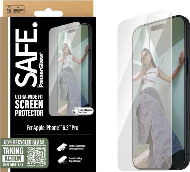 Image du produit PanzerGlass Safe. (1 pièce(s), Apple iPhone 16 Pro)