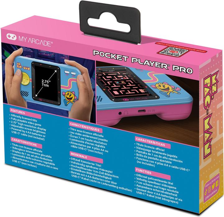 Image du produit MyArcade My Arcade DGUNL-7010 MS. PAC-MAN Pocket Player Pro Système de jeu portable de poche