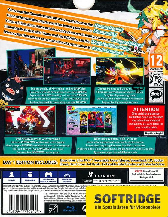 Image du produit Idea Factory Dusk Diver 2 - Édition Day 1 (PS4, EN, FR)