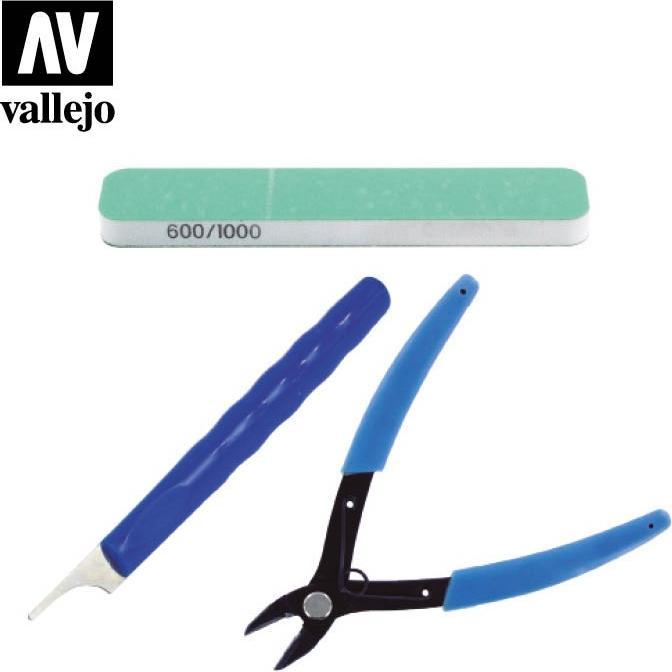 Image du produit Vallejo Kit d'outils de préparation des modèles en plastique (T11002)