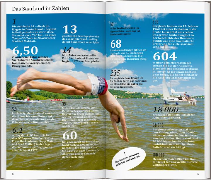 Produktbild direkt Reiseführer Saarland (Deutsch, Wolfgang Felk, Nicole Sperk, 2025)