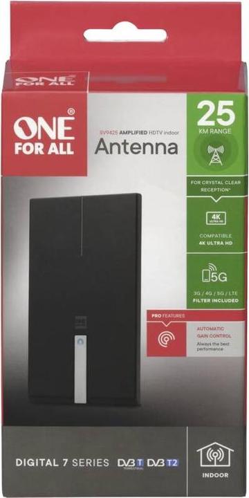 Produktbild One for All DVB-T2 Premium Antenne 5G (Flachantenne, DVB-T / -T2)
