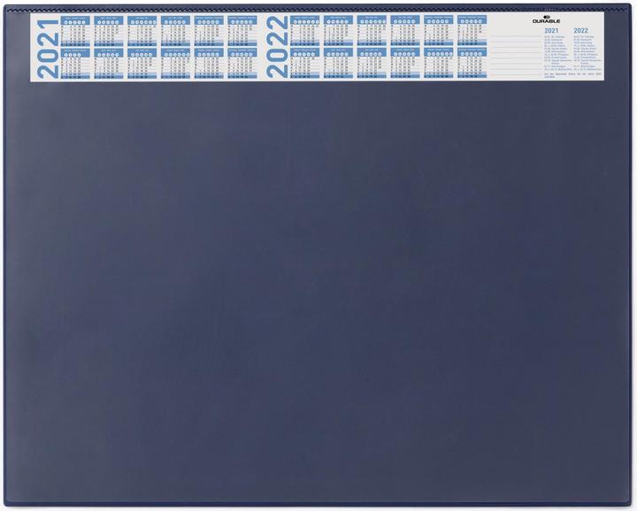 Durable 720407 Schreibtischunterlage Navy (650 x 520 mm)