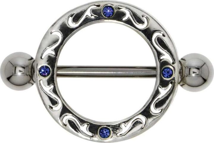 Immagine prodotto Bijouteria Piercing petto (Acciaio chirurgico 316L, Vetro (di orologio), Argento 925)